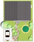 【デザイン例3 詳細】　芦屋・神戸市・兵庫で外構工事・エクステリア・デザイン・ガーデニング・造園・企画・設計は「芦屋ガーデン工房」へ。